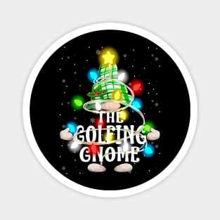 The Golfing Gnome Christmas Matching Family Shirt Magnet